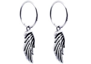Stainless Steel Wings Earrings