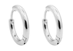 17mm Stainless Steel Hoop Earrings