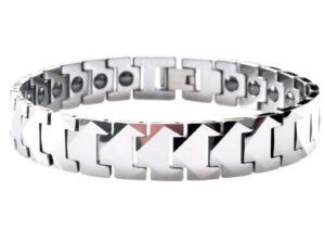 Mens Puzzle Link Tungsten Link Bracelet